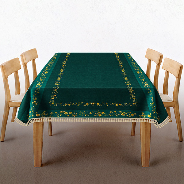 رومیزی مخمل الورا طرح جاسمین
