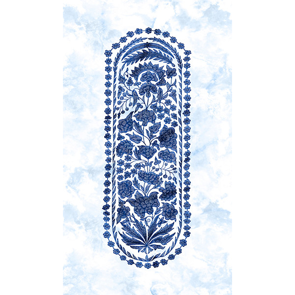 رومیزی مخمل الورا طرح ترمه