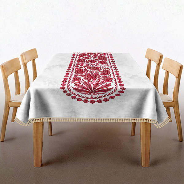 رومیزی مخمل الورا طرح ترمه
