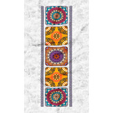 رومیزی مخمل الورا طرح هندسه